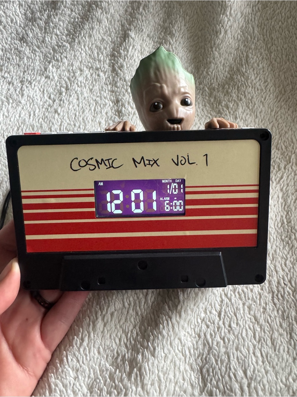MARVEL Cosmic Mix Tape Vol.1 Groot Alarm clock USB charge